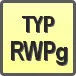 Piktogram - Typ: RWPg